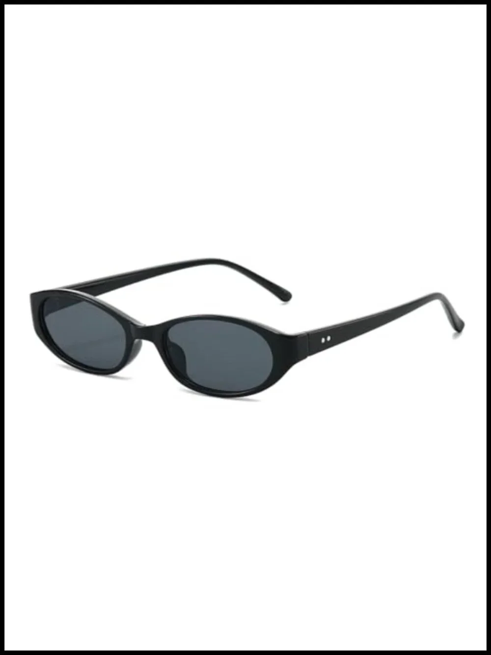 Retro Oval Cat Eye Sunglasses Women UV400 Protection Plastic Frame